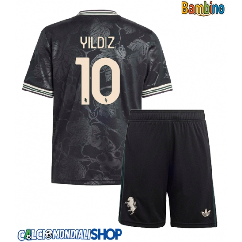 Maglie da calcio Juventus Kenan Yildiz #10 Terza Maglia Bambino 2025-26 Manica Corta + Pantaloni corti)